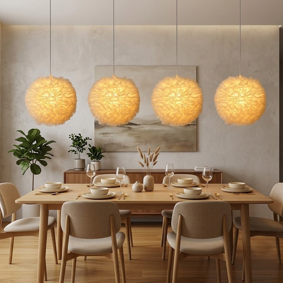 Cream‑style gauze pleated spherical lampshade, soft fluffy gauze lampshade, spherical lampshade shell for wedding‑atmosphere lighting fixtures